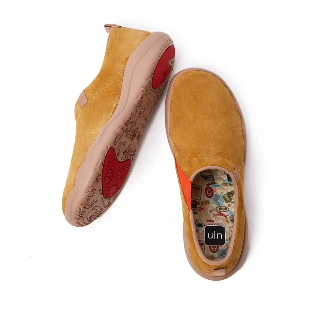 Toledo II Khaki Cow Suede Men