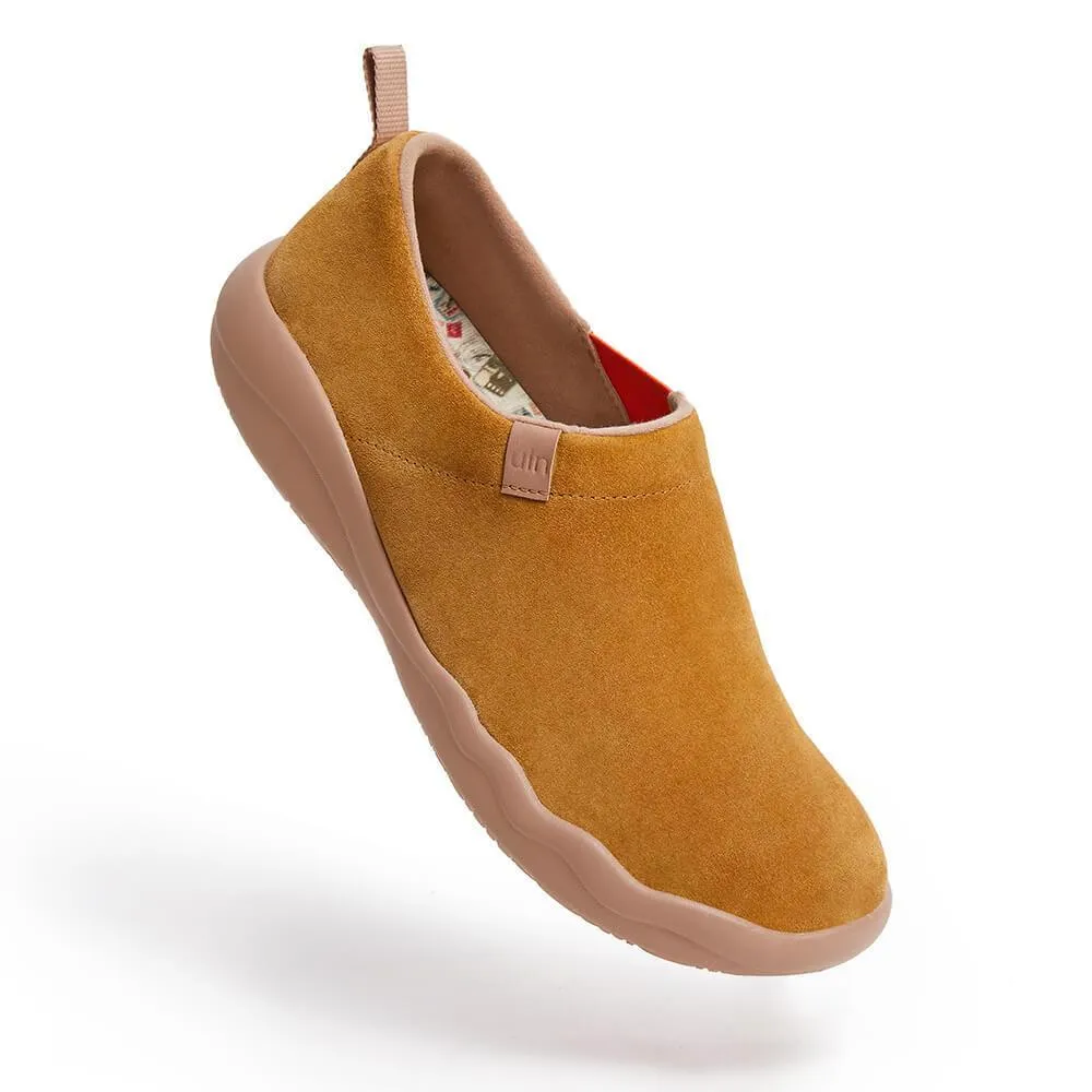 Toledo II Khaki Cow Suede Men
