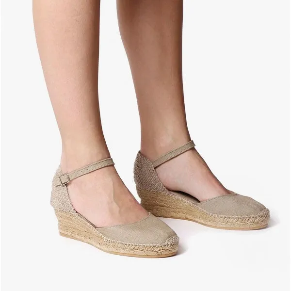 Toni Pons ROMINA Womens Vegan Espadrilles Stone