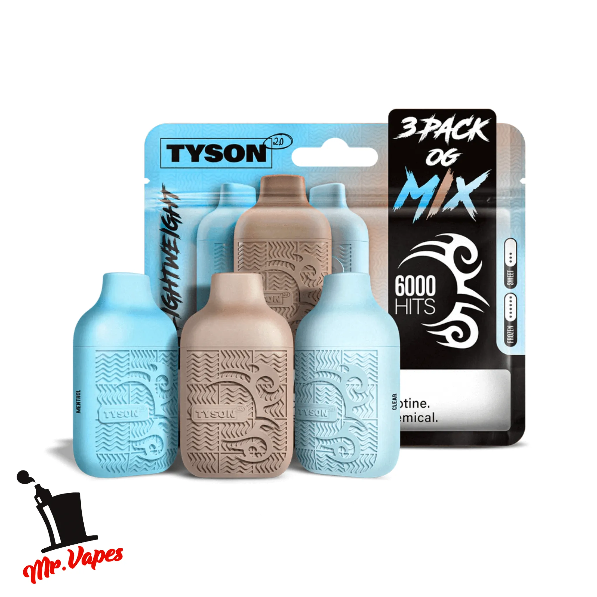 Tyson - Lightweight | Desechable 6000 hits - 3 pack