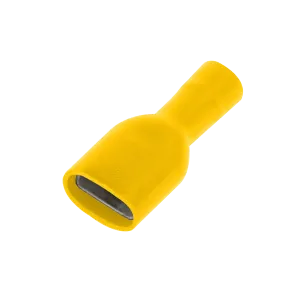 Unicrimp QYFPO63F Yellow F Fully Ins Pushon 6.3mm (100 Pack)