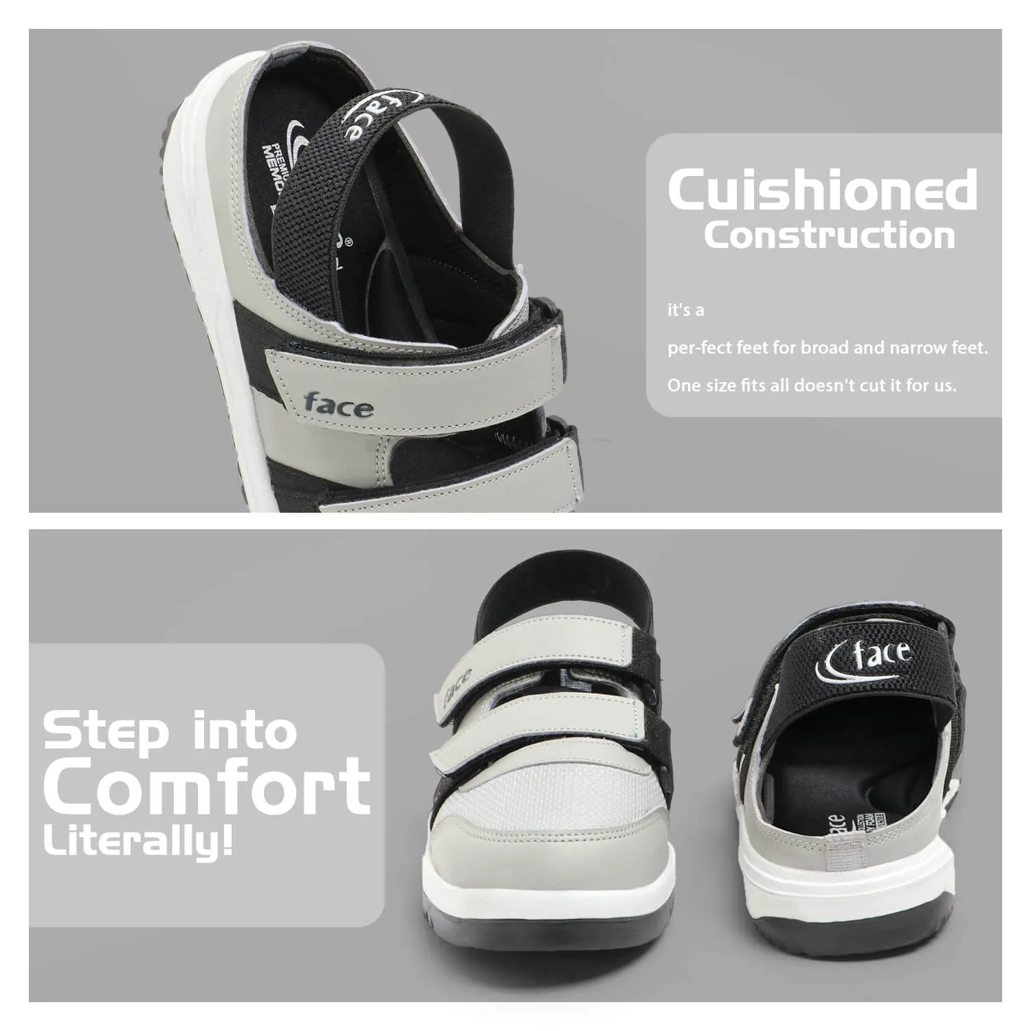 Urban 07 Light GREY Summer Clog Shoes