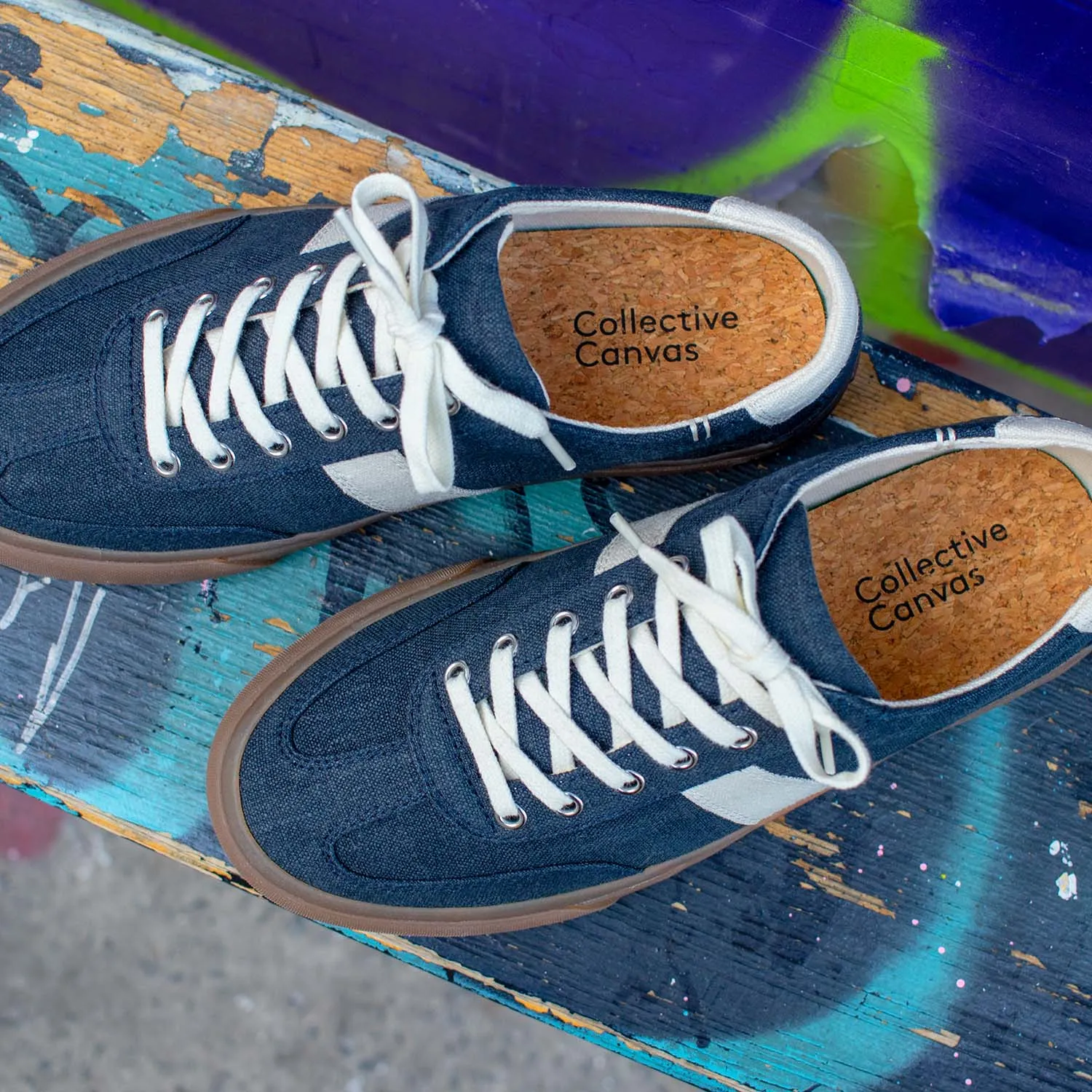 Veld Hemp Navy/Ecru