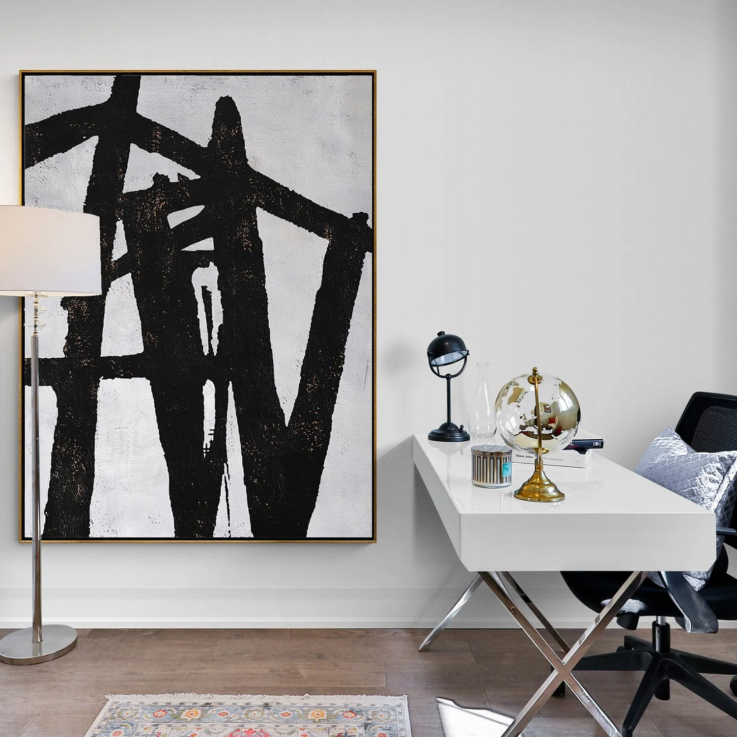 Vertical abstract painting H27V