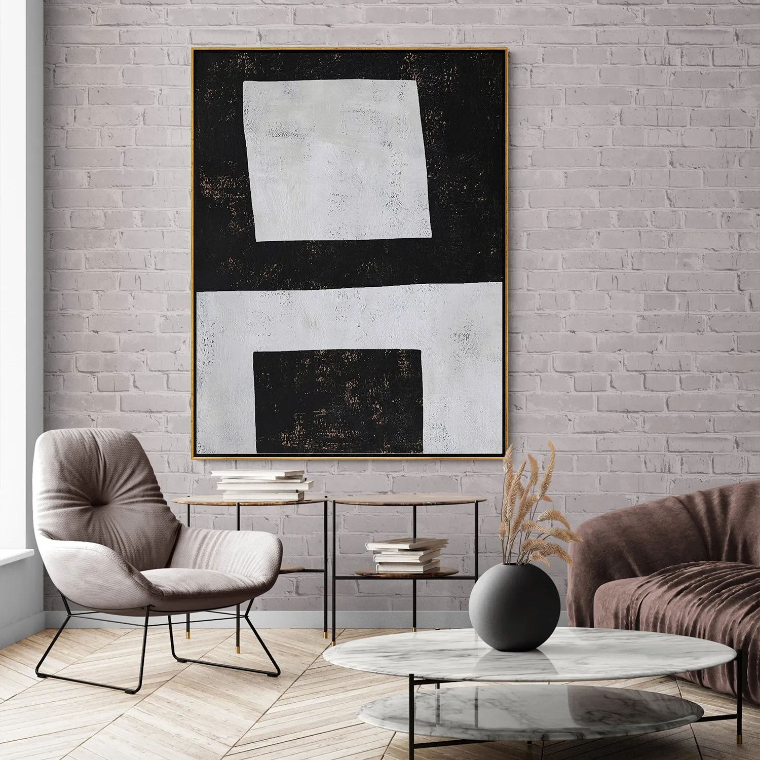 Vertical Geometric Painting H111V