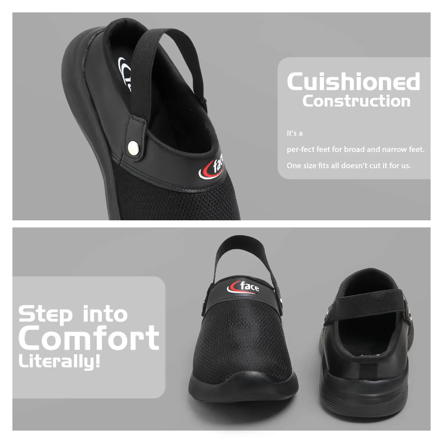 VISTARA 07 BLACK STYLISH SUMMER CLOGS