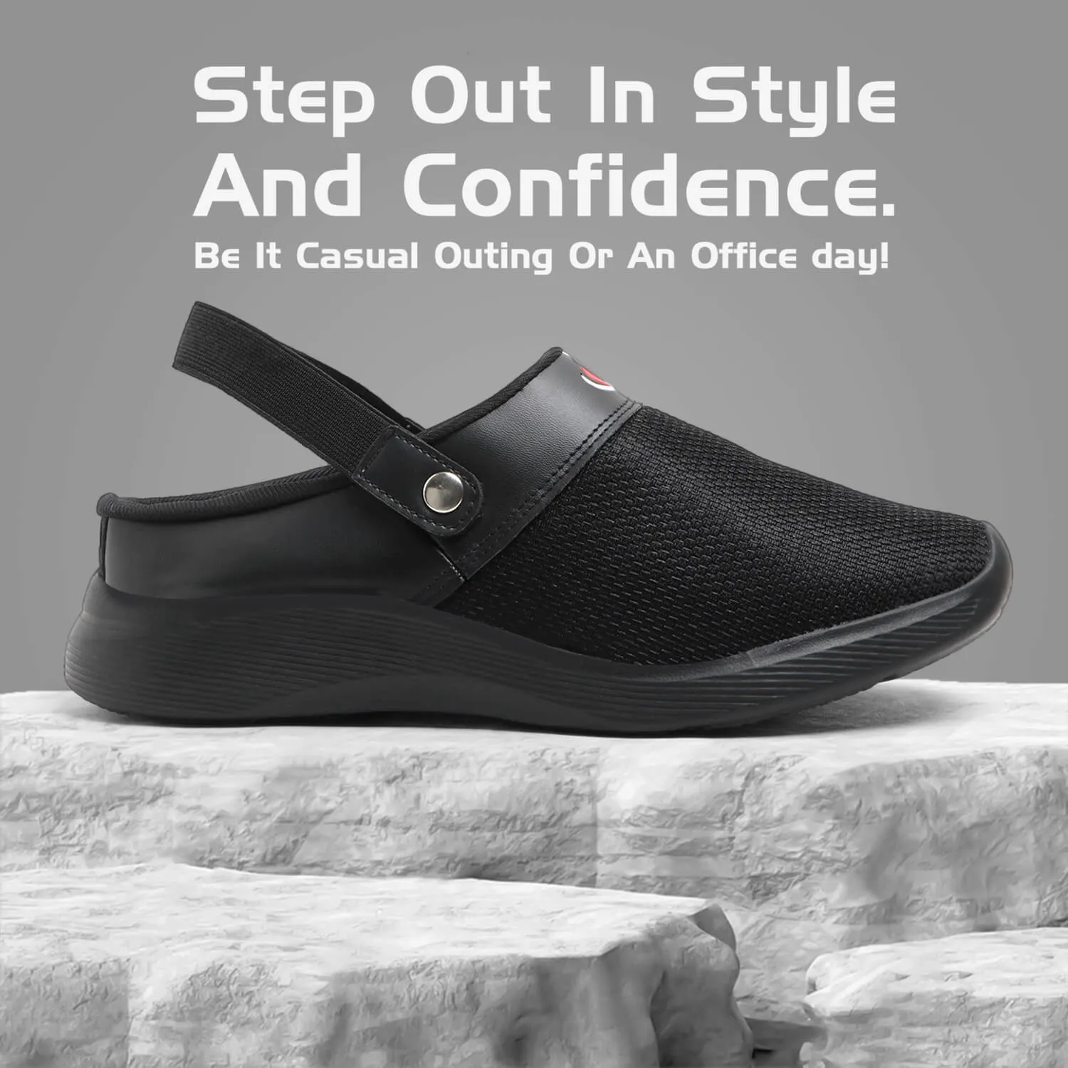 VISTARA 07 BLACK STYLISH SUMMER CLOGS