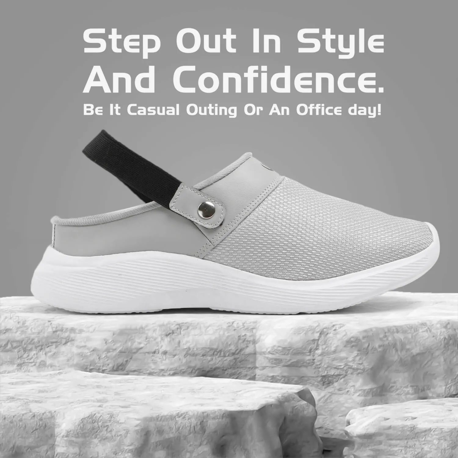 VISTARA 07 L. GREY STYLISH SUMMER CLOGS