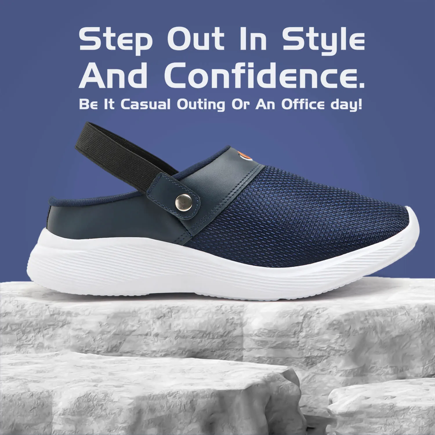 VISTARA 07 NAVY STYLISH SUMMER CLOGS