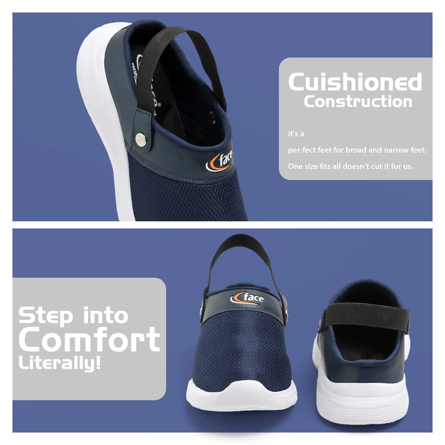 VISTARA 07 NAVY STYLISH SUMMER CLOGS
