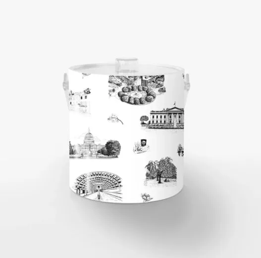 Washington DC Toile Ice Bucket