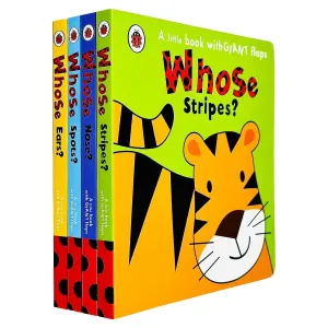 Whose Animal Collection 4 Books Set (Ears, Spots, Stripes, Nose)