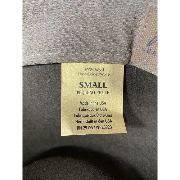 Wind River by Baily Lite Felt Cowboy Wool Packable Water Repellent USA Made sz S
