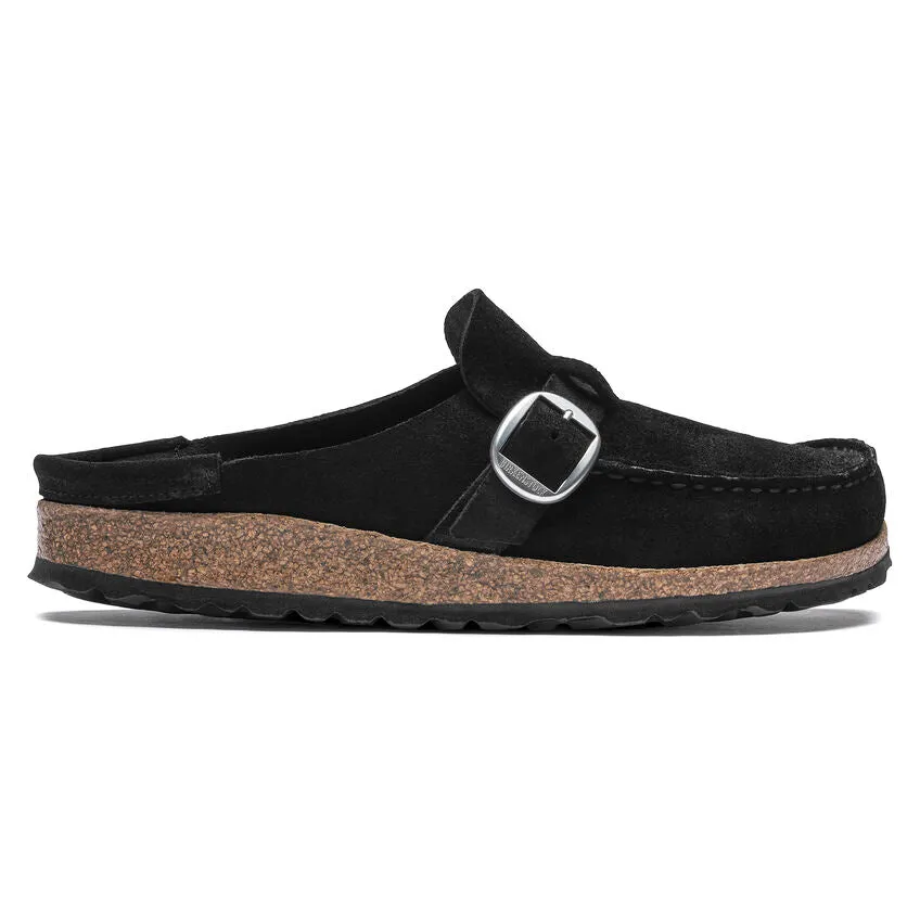 Women's Buckley Suede Leather Black Medium/Narrow