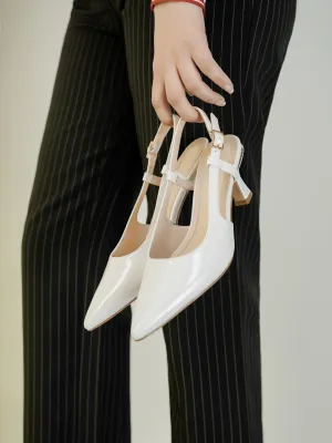 Womens "KOZUE" Pointy Slingback Sandals
